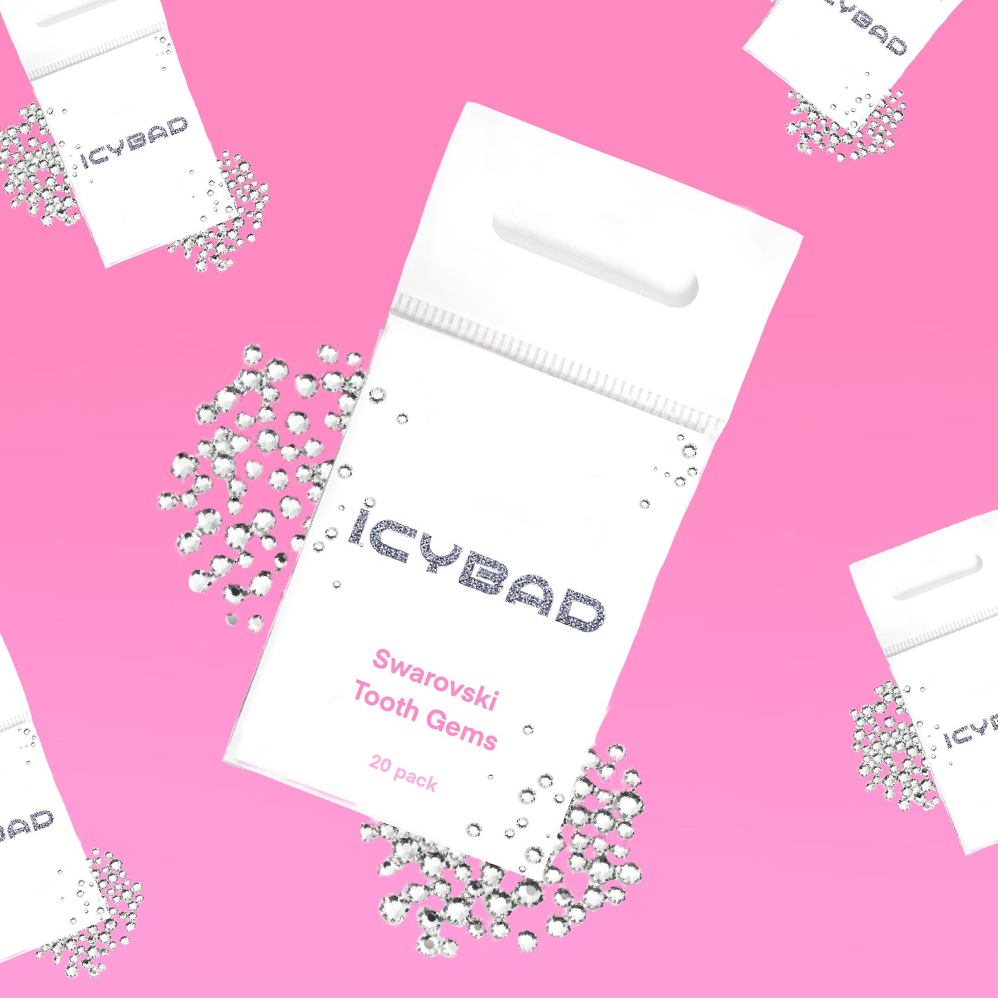 Genuine Clear Swarovski Tooth Gems – Flatback, Non-Toxic | SS5, SS7 & SS9 Sizes